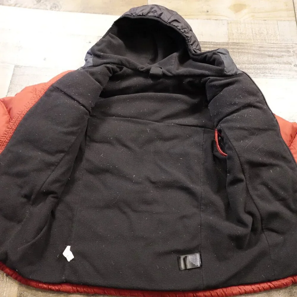 The North Face Roxborough Luxe Hooded Jacket Men’s‎ Small Burgundy Black Puffer